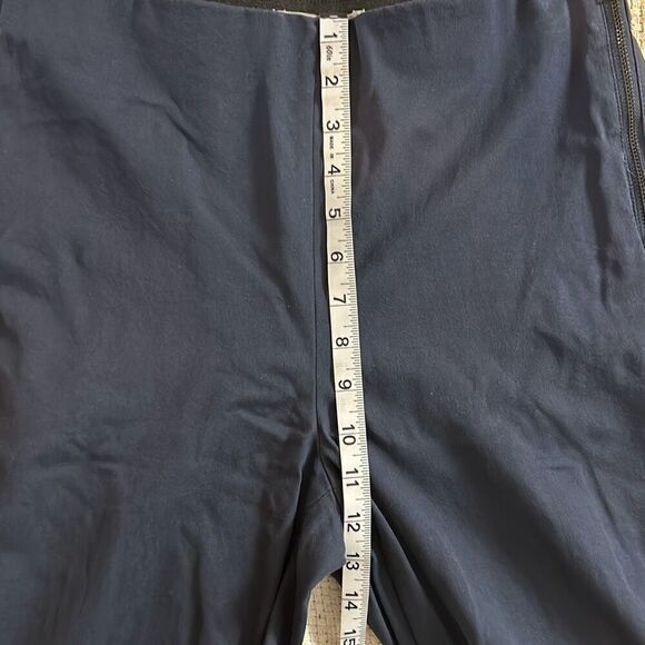 EVERLANE side zip elastic waist trousers navy blue size 6 BIN A - Picture 7 of 7